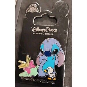 Disney‎ Pin 125039 Stitch and Scrump with Duckling Shanghai Disney SDR 2017